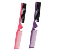 OATIPHO 2 Pezzi Pettine Pieghevole Per Donne Pettine Per Cotonatura Spazzola Pieghevole Per Lisciante Antiforfora Morbido Anti-Volatile Doppio Pettine Compatto Portatile Curvo