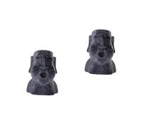OATIPHO 2 Set Umidificatore Decorativo USB Forma Statua Moai Diffusore e Camera Design Elegante Pietra Capacità per Rilassamento e