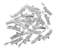 OATIPHO 20 Pezzi Ciondoli in Lega di Zinco Argento Vintage per Creazione Gioielli e Pendenti per Orecchini Decorativi Fai da Te