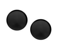 OATIPHO 2pcs Versatile Microwave Pizza Crisper Pan Non-Stick Pizza Pan Round Microwave Oven Baking Tray Pie Tray