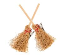 OATIPHO 2pezzi Fermaglio Per Capelli Di Halloween Forma Di Scopa Accessori Per Forcine Per Capelli Di Halloween Decorazione Per Scopa Volante Da Strega