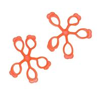 OATIPHO 2pezzi Hand Grip Finger Exerciser in Plastica Rosso Rinforzante Dita e Presa Per Musicisti e Atleti Allenatore Dita Portatile Per Flessibilità e Resistenza Manuale