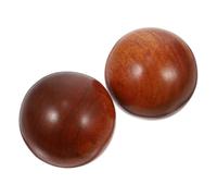 OATIPHO 2pezzi Palline Per Esercizi Manuali in Legno Palle Rosse Per Manuale Palle Portatili Per Handball Per Stretching Muscolare