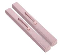 OATIPHO 2pezzi Pennelli Per Labbra Con Cappuccio Protettivo Applicatori Per Rossetto e Lucidalabbra Pennelli Trucco Morbidi e Resistenti Per Stesura Uniforme Per Make up Donna