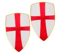 OATIPHO 2pezzi Scudo Medievale in Plastica Scudo Da Cavaliere Motivo Croce Per Cosplay Per Ragazzi Accessorio Per Travestimenti e Feste Di Finzione