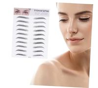 OATIPHO 2pezzi Sopracciglia Adesive Finte e Naturali Per Donne Di Adesivi Per Sopracciglia Impermeabili Per Trattamento e Makeup Design Intuitivo Per Applicazione Rapida