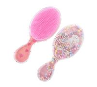 OATIPHO 2pezzi Spazzola Per Da Bambina Di Fenicottero Di Pettine Massaggiante Rosa Design Trasparente Per Bagnati o Asciutti Nodi Ergonomica Adatta Ragazzo Ragazza