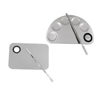 OATIPHO 2sets Vassoio Per Miscelare Acquerelli Vassoio Per Miscelare Trucco La Pittura Cosmetici Tavolozza Per Fondotinta Comodo Da Usare Pulire Riutilizzabile e Leggero