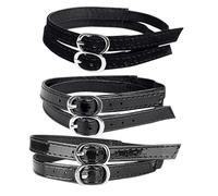 OATIPHO 3 paia Cinghie Scarpe Tacchi Regolabili con Fasce Tallone in PU e Antiscivolo per Donna Cinturini Caviglia Sostituibili per Uso Quotidiano Protezione Stabile Scarpe Senza Lacci