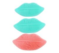 OATIPHO 3pcs Silicone Lip Brush Lip esfoliante pennello viso lavaggio scrubber labbra esfoliante viso pennello in silicone viso strumenti viso pennello trucco baby pori