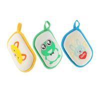 OATIPHO 3pezzi Spugna Per Ragazzo Ragazza Ragazza Asciugamano Cartoni Animati Per Ragazzo Morbido e Delicato Ecologico e Forte Potere Pulente Facile Da Riporre e Salvaspazio Adatto Per Cas