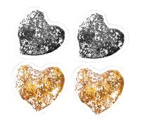 OATIPHO 4 Pezzi Cerotti in Gel Rinfrescanti a Forma Di Cuore Per Cura Degli Occhi Riutilizzabili, Riduzione Affaticamento e Occhiaie, Realizzati in Pvc