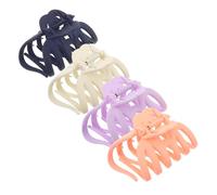 OATIPHO 4 Pezzi clip di squalo satinato piccolo Elegante artiglio riccio fermaglio Accessori per fermagli per per lo styling delle donne molletta metallo