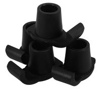 OATIPHO 4 pezzi Cuscinetti Antiscivolo per Deambulatore Sliders in Nylon per Piedi Ammortizzatori Pratici per Bastoni da Passeggio e Sci Coprisuolo Antiscivolo per Passeggiate Sicure