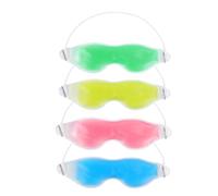 OATIPHO 4 Pezzi Maschera Gel per Occhi e Fredda Colori Vivaci per Rinfrescare e gli Occhi Comfort e Stile per Dormire e