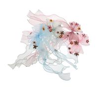 OATIPHO 4 Pezzi per Capelli Bambina in Tulle con Nastro Lungo Fermagli Clip Coccodrillo per Bimbe Accessori Eleganti da Principessa per e Acconciature Quotidiane