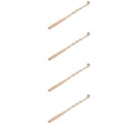 OATIPHO 4 Pezzi Scratcher Grattaschiena Per Adulti Alla Schiena Grattacapelli Grattaschiena Tradizionale Posteriore Grattaschiena Per Uomo Di Legno Marrone Chiaro