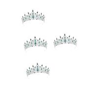 OATIPHO 4 Pezzi Sposa con per Donne Accessorio Bridal Headpiece per Compleanni Matrimoni e Feste Tiara e Raffinata