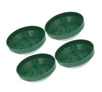 OATIPHO 4 Pezzi Vassoio per Schiuma Floreale, Flower Foam Tray, Plastico Verde, per Composizioni Floreali, Decorazioni Casa e Feste