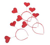 OATIPHO 4 Pz fascia d'amore fasce per fasce per la moda femminile ben esqueda hair charms Copricapo di San ragazze che amano la fascia per del cuore resina rosso