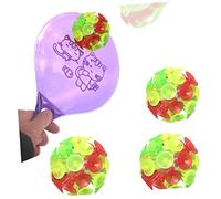 OATIPHO 4 Pz Palline Rimbalzanti a Ventosa Lanciare Giocattoli Divertente Palla Di Aspirazione Appiccicose Aspirazione Divertente Illuminano Al Buio Gli Sport Bambino Freccette