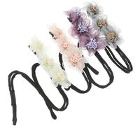 OATIPHO 4pezzi Creatore Di Chignon Forma Di Fiore Per Capelli Arricciacapelli Pigro Elastici Per Capelli Da Donna Adatto Per Chignon Ciambella Fai Da Te Onde Etc