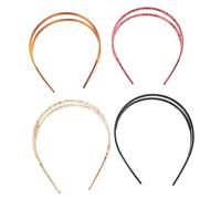 OATIPHO 4pezzi Fascia Design Denti Antiscivolo e Robusta Per Lavarsi Viso Sport e Usi Quotidiani Come Accessori Eleganti