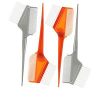 OATIPHO 4pezzi Pennello Per Tintura Capelli Pz Professionale Applicatore Bifacciale Setole Pettine Lisciatore Antiscivolo Manico Adeguata Mescolatore Pasta Colorante