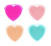 OATIPHO 4pezzi Spazzola per Pulizia Viso in Silicone Strumento per Massaggio Viso Spazzola per Manuale Anti-batterica Igienica per Tutti i Tipi di Portatile