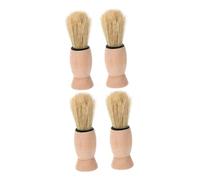 OATIPHO 4pezzi Spazzole Per Barba Artigianali Legno Strumenti Per Della Barba e Barbiere Per Rasatura Umida e Pulizia Del Viso Per Uomini e Regali Per Papà o Fidanzati
