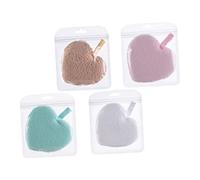 OATIPHO 4pezzi Spugna Detergente Per Di Rimuove e Cellule Morte Purifica i Pori Esfolia Delicatamente La Cordino Per Appendere e Asciugare Per e Zone Intorno Occhi Naso e Bocca