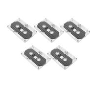 OATIPHO 5 Nastri Audio Vuoti da 45 Minuti con Custodia Trasparente, Cassette Audio per Registrazione di Musica, Lezioni e Messaggi, Nastri di Registrazione Portatili per Uso Didattico