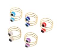 OATIPHO 5 Pezzi Anelli Da Donna Alla Moda Anelli Per Gli Occhi Per Le Donne Anello Bulbo Oculare Novità Gioielli Ad Anello Gioielli Per Gli Occhi Ebraico Le Donne Suonano Lega