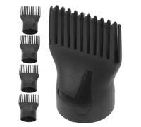 OATIPHO 5 Pezzi Asciugacapelli Per Ugelli Ad Aria a Forma Di Pettine Essiccatore Ugelli Concentratori Pettine Universale Per Asciugacapelli Arricciacapelli Qfauto (nylon) Nero