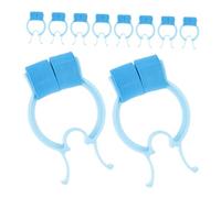 OATIPHO 5 Pezzi fermaglio per il naso tappo di sangue dal naso per clip per sangue dal naso sollevatore e modellatore del naso con il naso insanguinato pom Sky-Blue