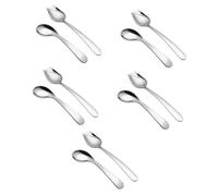 OATIPHO 5 set Cucchiaio Forchetta Per Gomito Utensile Per Disabili Cucchiai Per Lo Svezzamento Posate Adattabili Alimentatore Per Adulti Con Disabilità Facile Da 2 pezzi*5