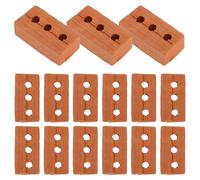 OATIPHO 50 Pezzi Mini Mattoni Finti Realistici per Modellismo, Accessori per Case delle Bambole, Materiali Durevoli per Diorami e Micro Paesaggi Fai da Te, Kit Architettura Vintage