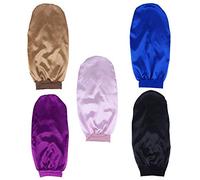 OATIPHO 5pezzi Cuffie Notte Elastiche Larga Cuffia Lunga in Raso Cuffia Notte in Raso