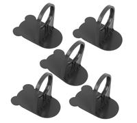 OATIPHO 5pezzi Supporto Per Shampoo Da Muro Porta Bottiglie Adesivo Per Bagno e Cucina Organizer Per Gel Doccia e Sapone Liquido Plastica Resistente Facile Da Installare Foratura