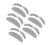 OATIPHO 5sets Baffi Finti Adesivi per Costume da Vecchio Unisex Baffi per Feste di Cosplay Barba Finta per Costumi di Halloween per Feste Tema e Travestimenti