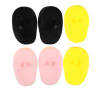 OATIPHO 6 Paia Coprire Orecchie per Colorazione Silicone Gialli per Domestico e Protezione Contro Tinture e Rumore