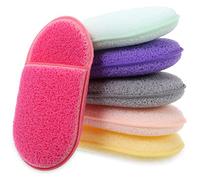 OATIPHO 6 pezzi Spugne Struccanti Lavabili Naturale Rimuove e Facile Usare e Sulla per Esfoliare e Colore Casuale Colore Casuale