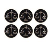 OATIPHO 6pezzi Spilla Forma di Bilancia per Avvocati e Giudici Accessori in Metallo per Camicie e Abiti Formali Spilla da Bavero Design di Giustizia per Professionisti Legali