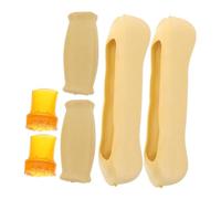 OATIPHO 6pezzi Stampella Ascellare Sostituzione Imbottiture Impugnature Tappi Piede Gomma Cuscino Braccio Avambraccio Parte Antiscivolo Durevole Stabilità Camminare