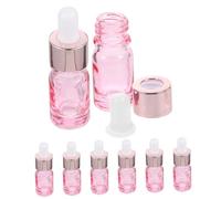 OATIPHO 8pezzi Flaconi Contagocc Vetro Trasparente Piccoli Flaconi Contagocce per Oli Essenziali e Profumi Adatti per Miscele e Aromaterapia Utilizzabili Casa Negozi