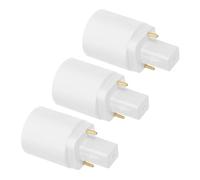 OATIPHO Adattatore da G24D a E27 2 Pin Convertitore Portalampada LED Set da 3 Pezzi per Ufficio Casa e Negozio Connettore Base Lampadina per Risparmio Energetico e Installazione
