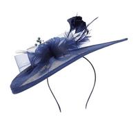 OATIPHO Affascinante Cappello A Cilindro Vittoriano Da Donna Con Rete Cappello Con Fascia Per Feste Del Tè Mini Copricapo Per Occasioni Speciali