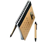 OATIPHO Blocco Note con Copertina Rigida e Righe Calcolatrice Solare Integrata Carta di Qualità Formato Grande per Studenti e Ufficio Diario Multifunzione per Appunti e Liste