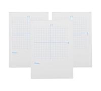 OATIPHO Blocco Note Coordinate Xy 3 Pezzi, Carta Millimetrata per Matematica e Geometria, Quaderno Portatile per Esercizi Spaziali e Algebra, Fogli a Griglia per Studenti e Scuola