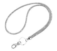 OATIPHO Catenella per Cellulare Glitterata Strass e Portachiavi in Metallo Cordino da Collo Scintillante per Badge Identificativi da Lavoro Comfort Leggero e Sicurezza Affidabile